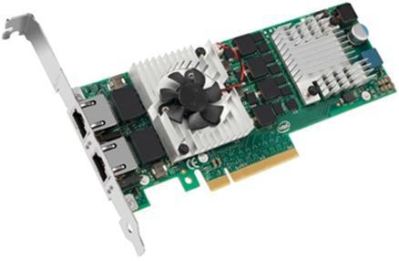 Сетевой адаптер Dell Intel Ethernet X540 DP 10G BASE-T Server Adapter - Kit Cu PCIE Full Height 540-11143