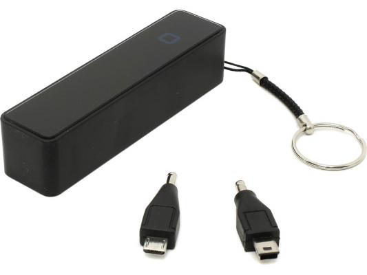 Портативное зарядное устройство KS-is KS-200 Black 2200мАч USB microUSB 4 адаптера черный