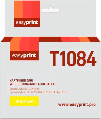 Картридж EasyPrint C13T0924/T1084 для Epson Stylus C91/CX4300/TX106/TX117 желтый с чипом IE-T1084