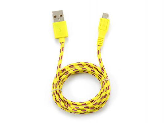 Кабель USB 2.0 AM-microB 1.0м 5pin Konoos желтый KC-mUSB2ny