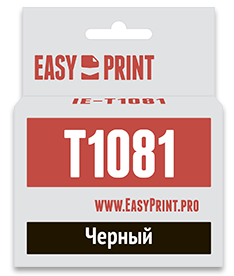 Картридж EasyPrint IE-T1081 C13T0921 T1081 для Epson Stylus C91 CX4300 TX106 TX117 черный
