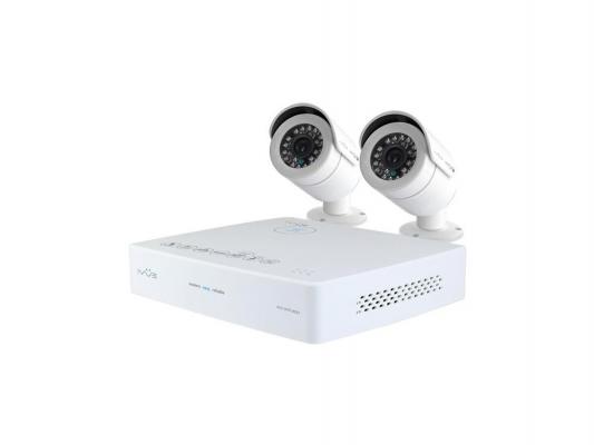 Комплект видеонаблюдения IVUE Mini 960Н PRO 4+2 2 уличные камеры 4-х канальный видеорегистратор установочный комплект 6004K-2CK20-1099ICR