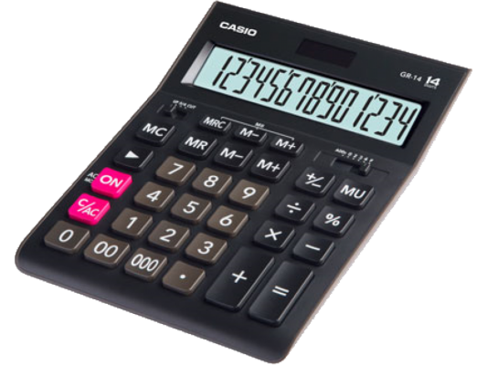 Калькулятор Casio GR-14 14-разрядный черный