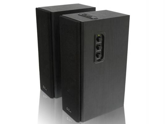 Колонки Dialog Blues AB-45B 2x10Вт RMS черный Bluetooth USB SD reader