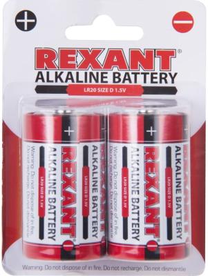 Батарейки REXANT 30-1020 LR20 2 шт
