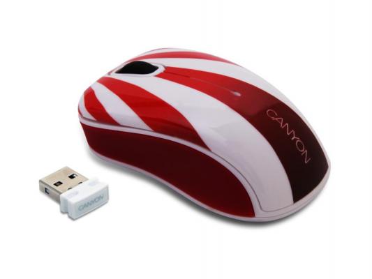 Мышь Canyon CNL-MSOW07J красно-белый USB