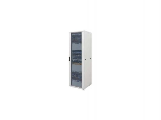 Шкаф напольный 16U Canovate CSN-7-1666F 600x600mm дверь стекло серый