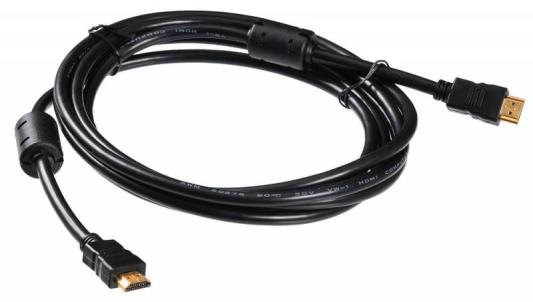 Кабель HDMI 3м BURO HDMI-19M/19M-3M-MG круглый черный