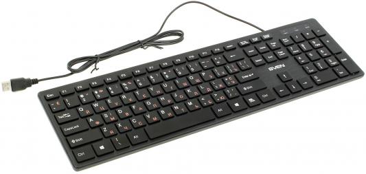 Клавиатура проводная Sven 5800 USB черный