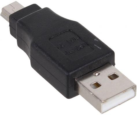 Переходник miniUSB 3Cott плоский черный 3C-USBAM-MINI-USB5PM-AD26