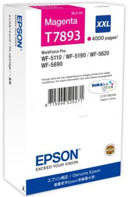 Картридж Epson C13T789340 для WF-5110DW WF-5620DWF пурпурный 4000стр