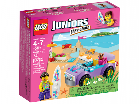 Конструктор Lego Juniors Поездка на пляж 74 элемента 10677