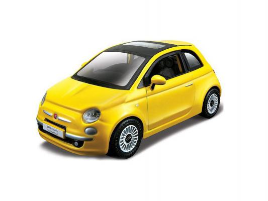 Автомобиль Bburago Fiat 500 2008 г 1:32 желтый
