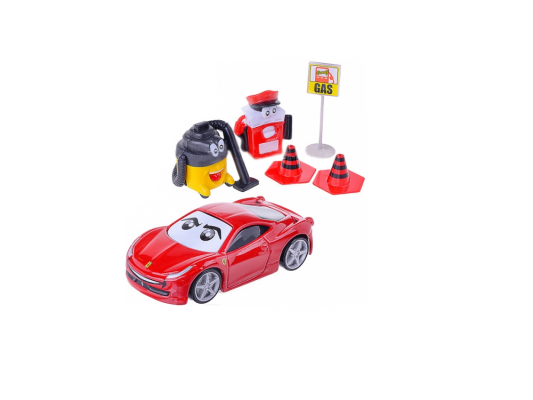 Автомобиль Bburago Ferrari Kids 458 Italia Bburago с аксессуарами красный 18-31263