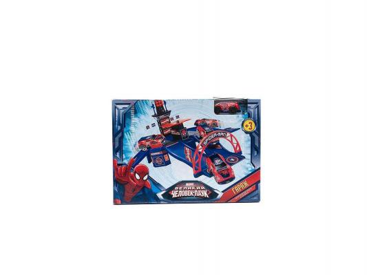 Гараж Технопарк Marvel Человек-паук, с металлической машиной 16145ST