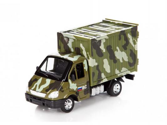 Автомобиль Технопарк Инерционный военный фургон Газель камуфляж 1 шт 20 см GAZKUNG12-R
