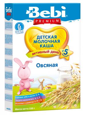 Каша Bebi Premium овсяная с 5 мес. 250 гр. мол.