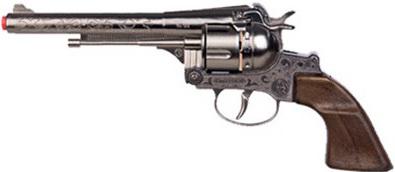 Револьвер Gonher 12 пистонов (металлический) металл серебристый