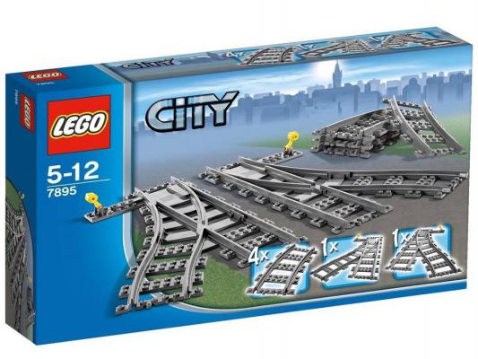 Конструктор Lego City Железнодорожные стрелки 8 элементов 7895