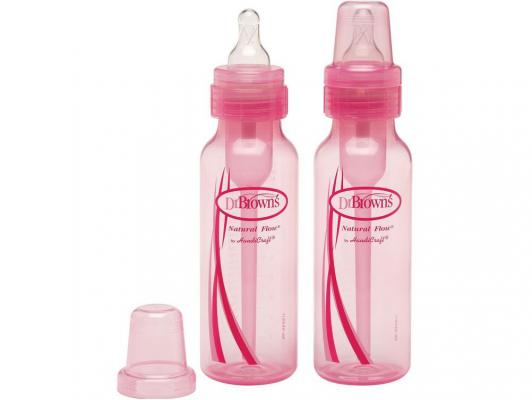 Набор бутылочек для кормления Dr.Brown стандартыне розовый 250 мл с рождения