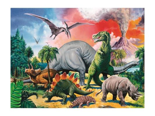 Пазл Ravensburger Среди динозавров 100 элементов