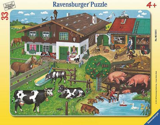 Пазл Ravensburger Животные на ферме 33 элемента