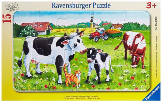 Пазл в рамке Ravensburger Коровы на лугу 15 элементов