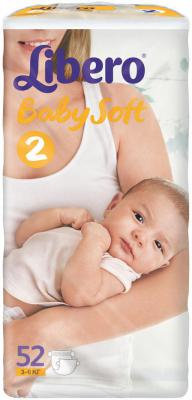 Подгузники Libero Baby Soft 2 (3-6 кг) 52 шт.