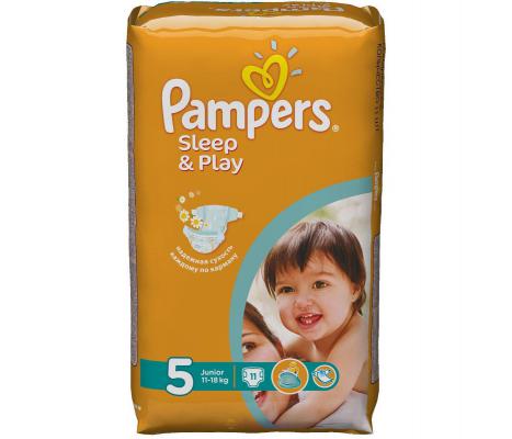 Подгузники Pampers Sleep & Play Junior (11-18 кг) Стандартная Упаковка 11 шт.