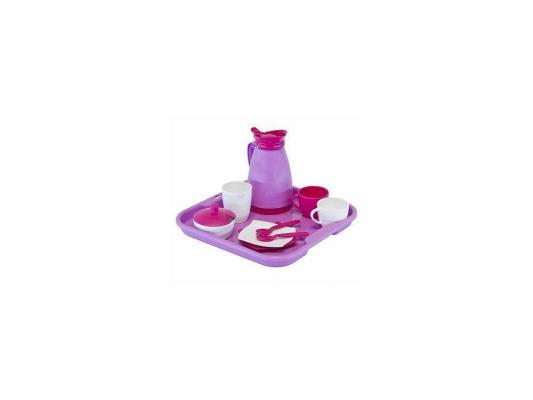 Полесье Набор детской посуды Алиса с подносом на 2 персоны (Pretty Pink)