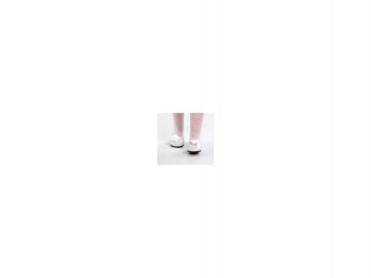 Туфли Paola Reina белые с белым цветочком на куклу 32 см 64562