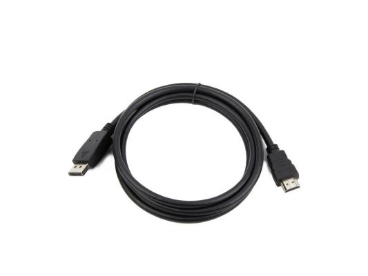 Фото - Кабель DisplayPort-HDMI 3м Gembird экранированный черный CC-DP-HDMI-3M кабель displayport 3м exegate ex cc dp 3 0 круглый черный ex284913rus