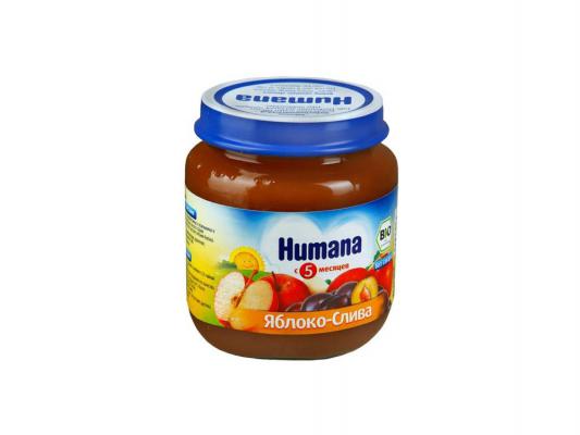 Пюре Humana органическое Яблоко и слива с 5 мес. 125 гр.