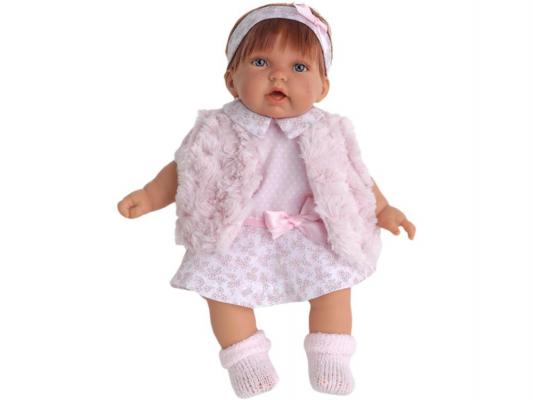 Кукла Munecas Antonio Juan Анна, в розовом жилете, 25 см