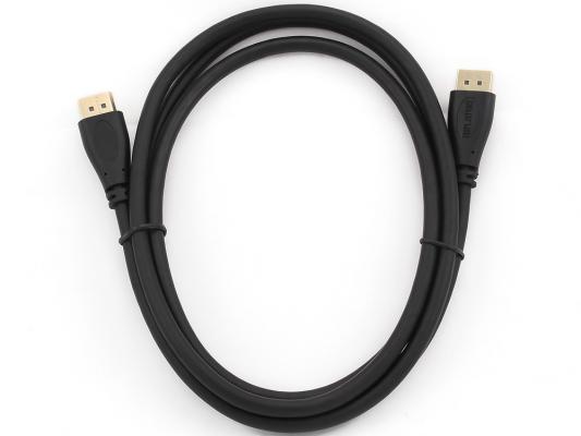 Фото - Кабель DisplayPort 1м Gembird CC-DP-1M круглый черный кабель displayport 3м exegate ex cc dp 3 0 круглый черный ex284913rus