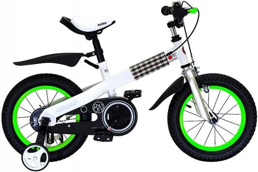 Велосипед Royal baby Buttons Steel White frame 14" зеленый