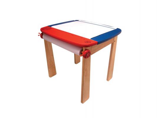 Детский деревянный стол с контейнером для ручек (синий/42023)
