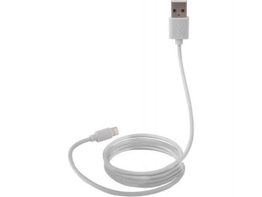 Кабель Lightning USB 2.0 1м Canyon CNS-MFICAB01W круглый белый