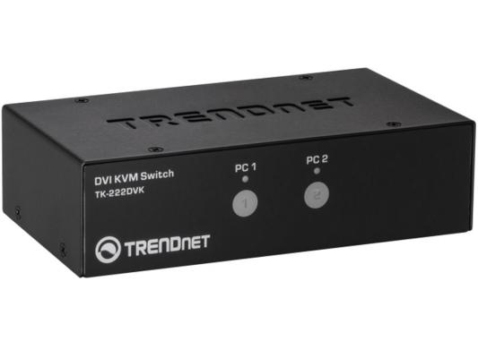 Переключатель KVM TRENDnet TK-222DVK 2-портовый DVI