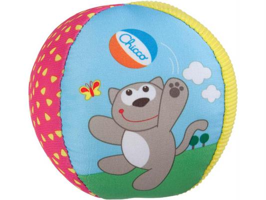 Мягкая игрушка мяч Chicco 5835 текстиль разноцветный 9 см
