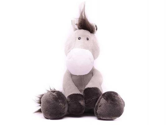 Мягкая игрушка лошадь Nici сидячая плюш серый 25 см 36895