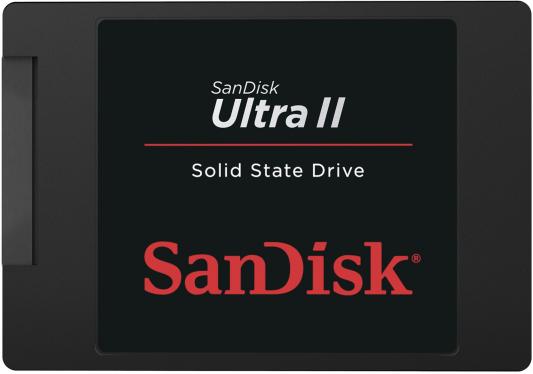 Твердотельный накопитель SSD 2.5" 480Gb SanDisk Ultra II Read 550Mb/s Write 500Mb/s SATAIII SDSSDHII-480G-G25