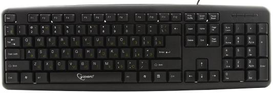 Клавиатура Gembird KB-8320-BL PS/2 черный