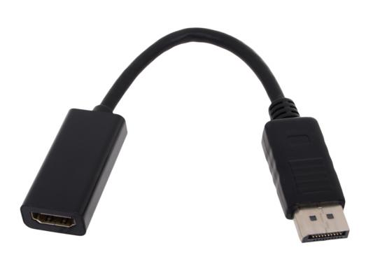 Переходник DisplayPort HDMI 0.2м VCOM Telecom TA553 круглый черный