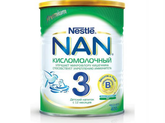 Заменитель Nestle NAN 3 Premium Кисломолочный с бифидобактериями с 12 мес. (400 гр.)
