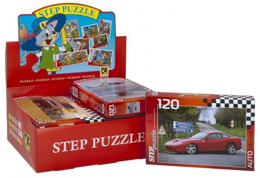 Пазл Step Puzzle Золотая серия -10, машины 120 элементов 75010