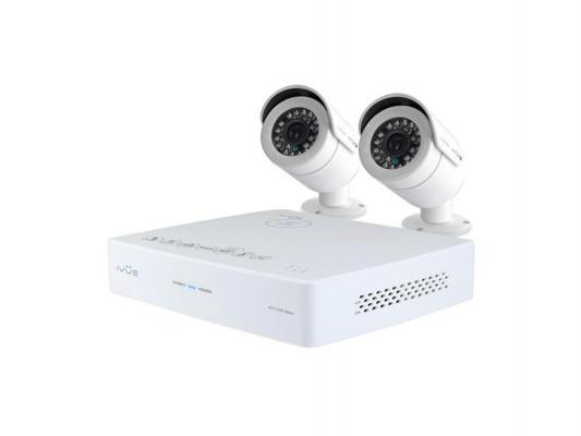 Комплект видеонаблюдения IVUE 6004K-2CK20-1099ICR-1Tb 2 уличные камеры 4-х канальный видеорегистратор
