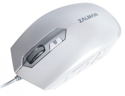 Мышь проводная Zalman ZM-M130C белый USB