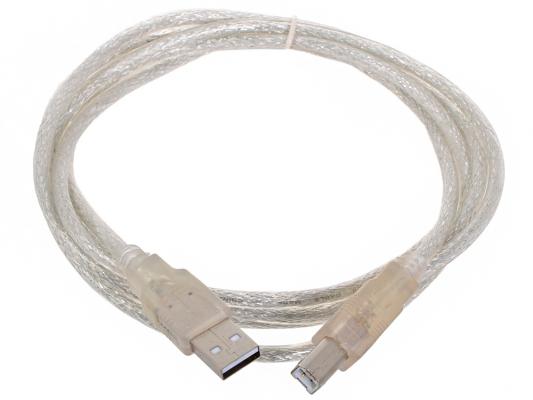 Кабель USB 2.0 AM-BM 1.8м Telecom VUS6900(T)-1.8MTP прозрачная изоляция