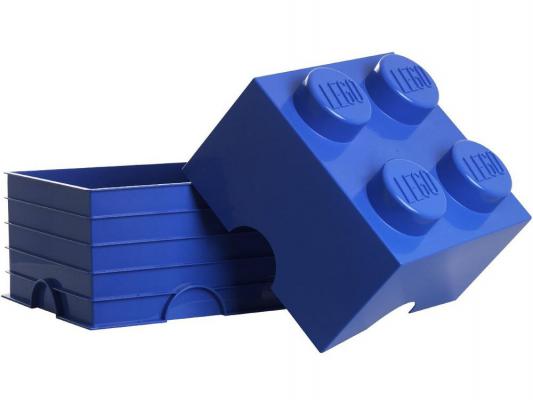 Ящик для игрушек с крышкой Lego 4003-MBBlue пластик синий